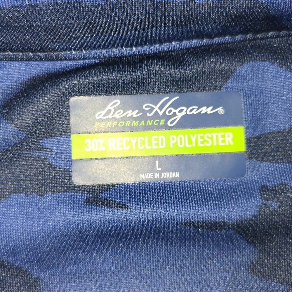 Ben Hogan Men's Blue Camo Golf Polo Sz L - Picture 3 of 3